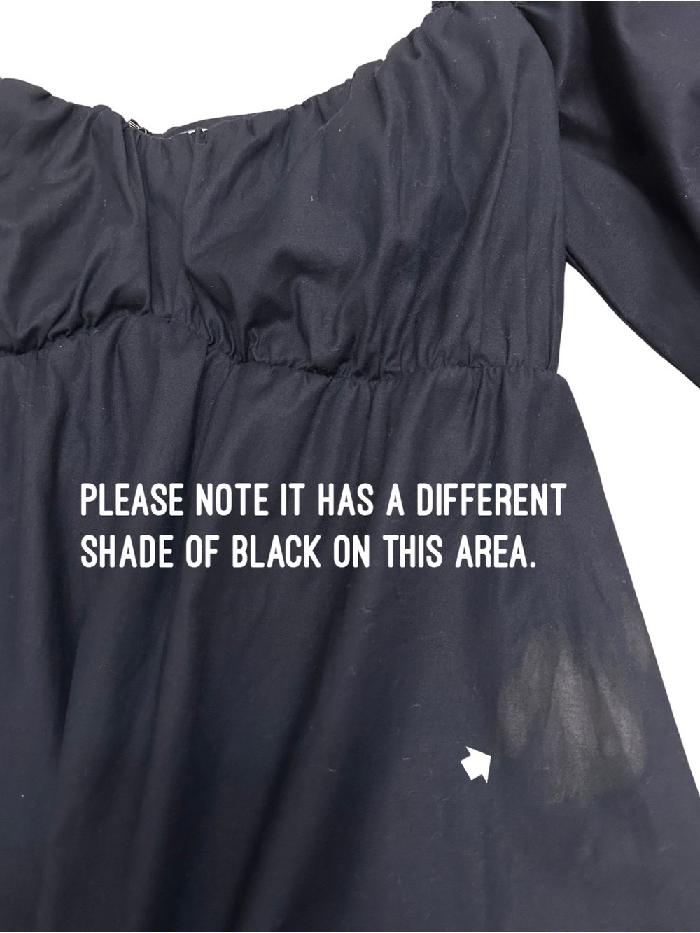 Reformation Black Farley Puff Sleeve Babydoll Mini Dress SZ 6 Coquette READ - Picture 5 of 8